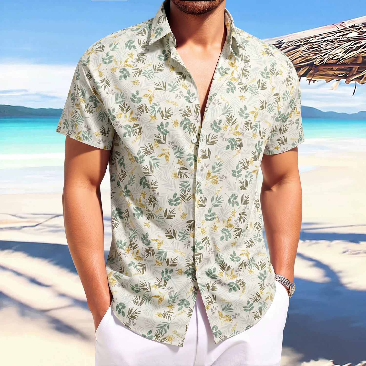 Man Vacation Clothes Summer Ha - Vintage Hawaiian Floral Shirt review and price