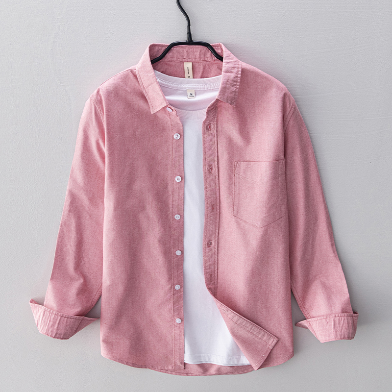 New style long-sleeved brand c - Oxford Cotton Casual Shirt Business review and price