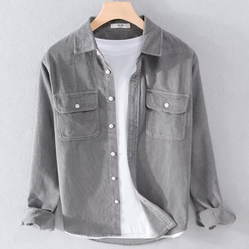 Men's Corduroy Shirt Solid Col - Corduroy Button Up Shirt Men review and price